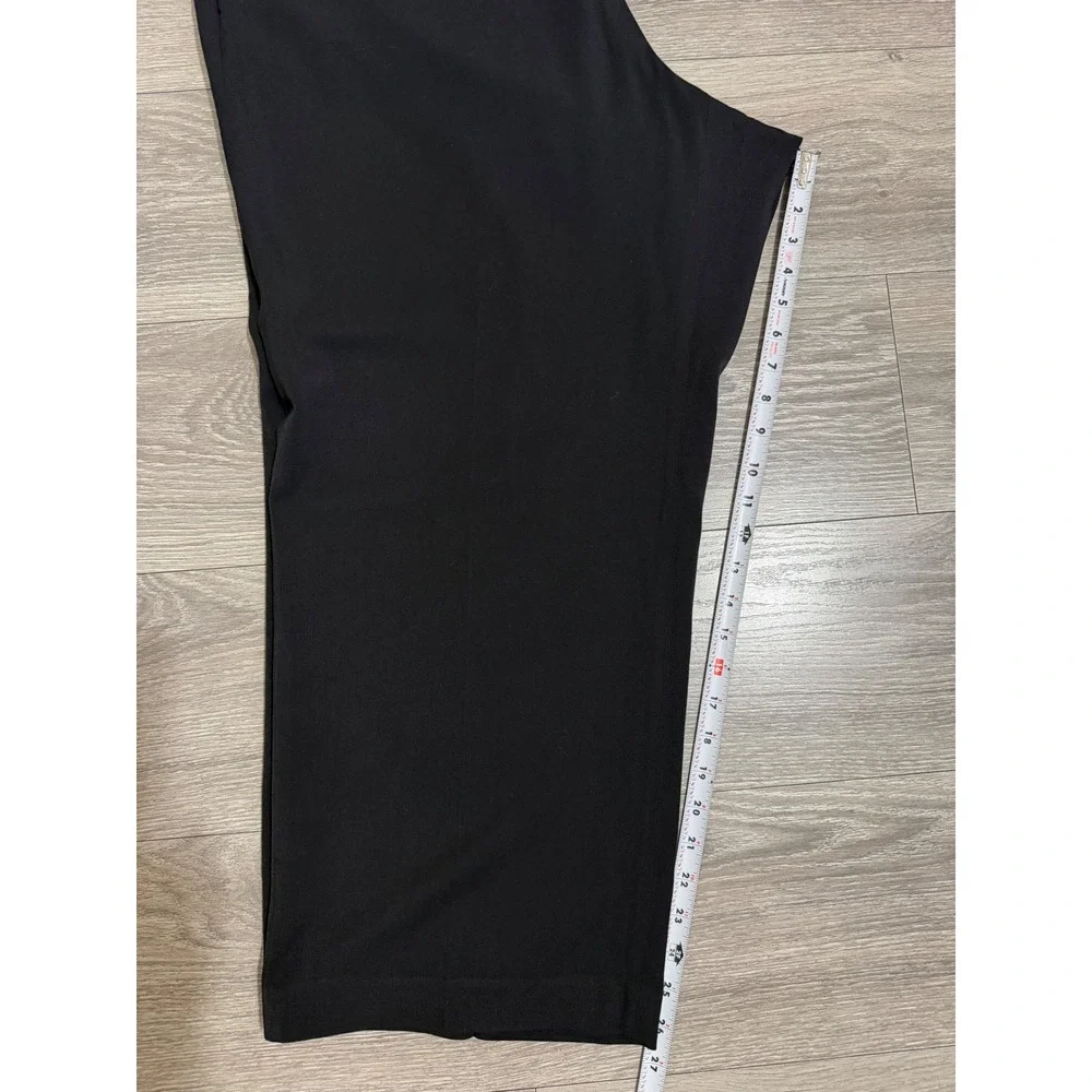 Charter Club Woman Pants 24W Petite Slim It Up Black Straight Leg Dress Office‎
